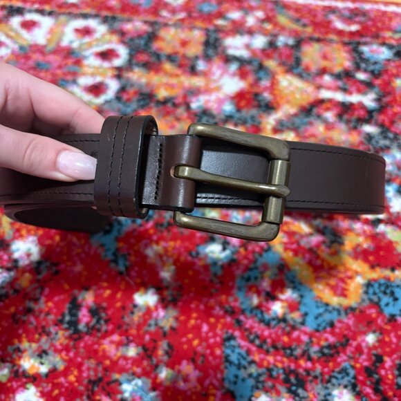 NWOT Duluth Trading Co - Men's Lifetime Leather Belt - Brown Leather - Size 36 - Picture 2 of 5